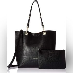 Calvin Klein Women's Sonoma Bubble Lamb Reversible North/South Tote